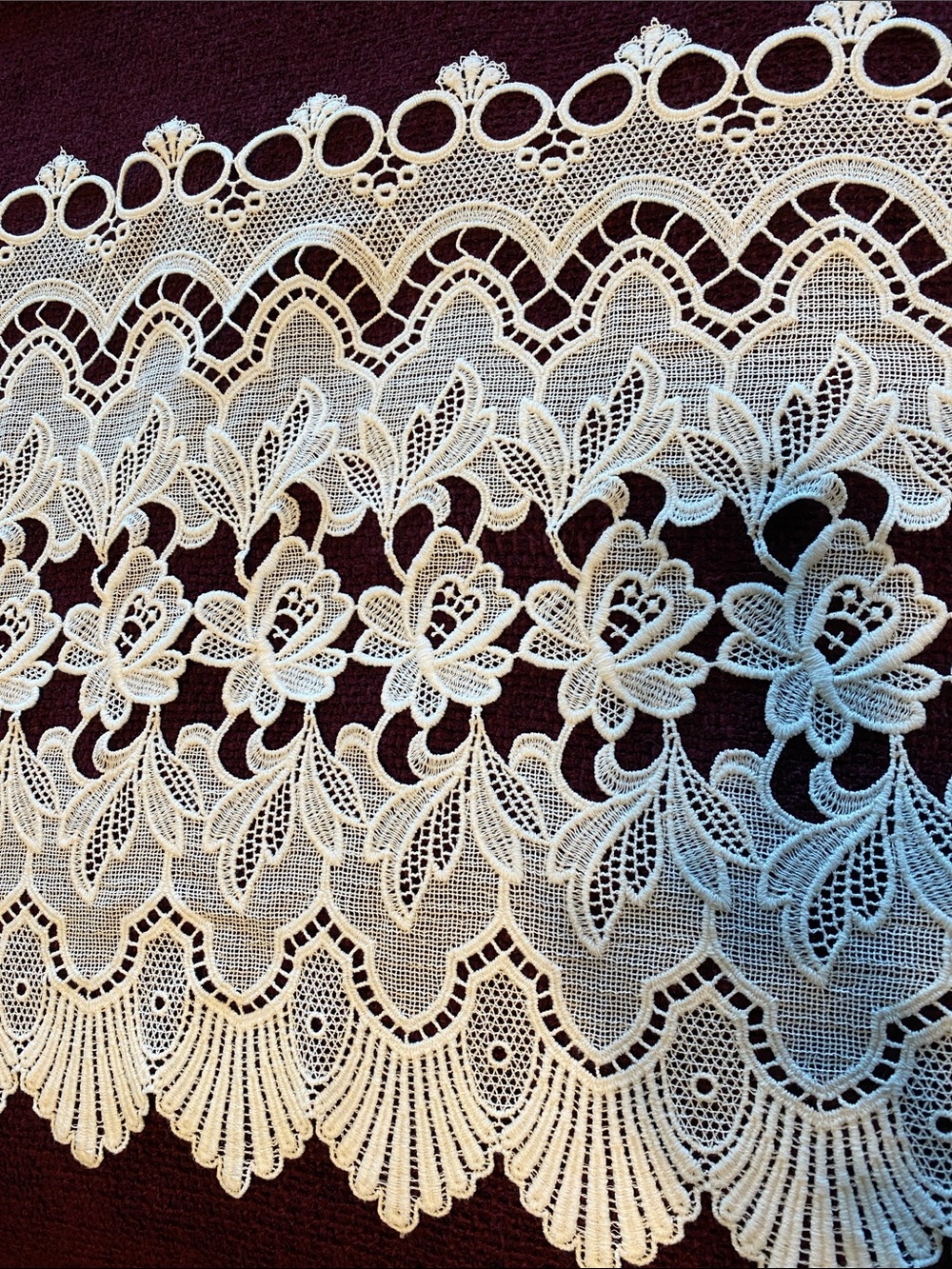 German Lace Valance Curtain